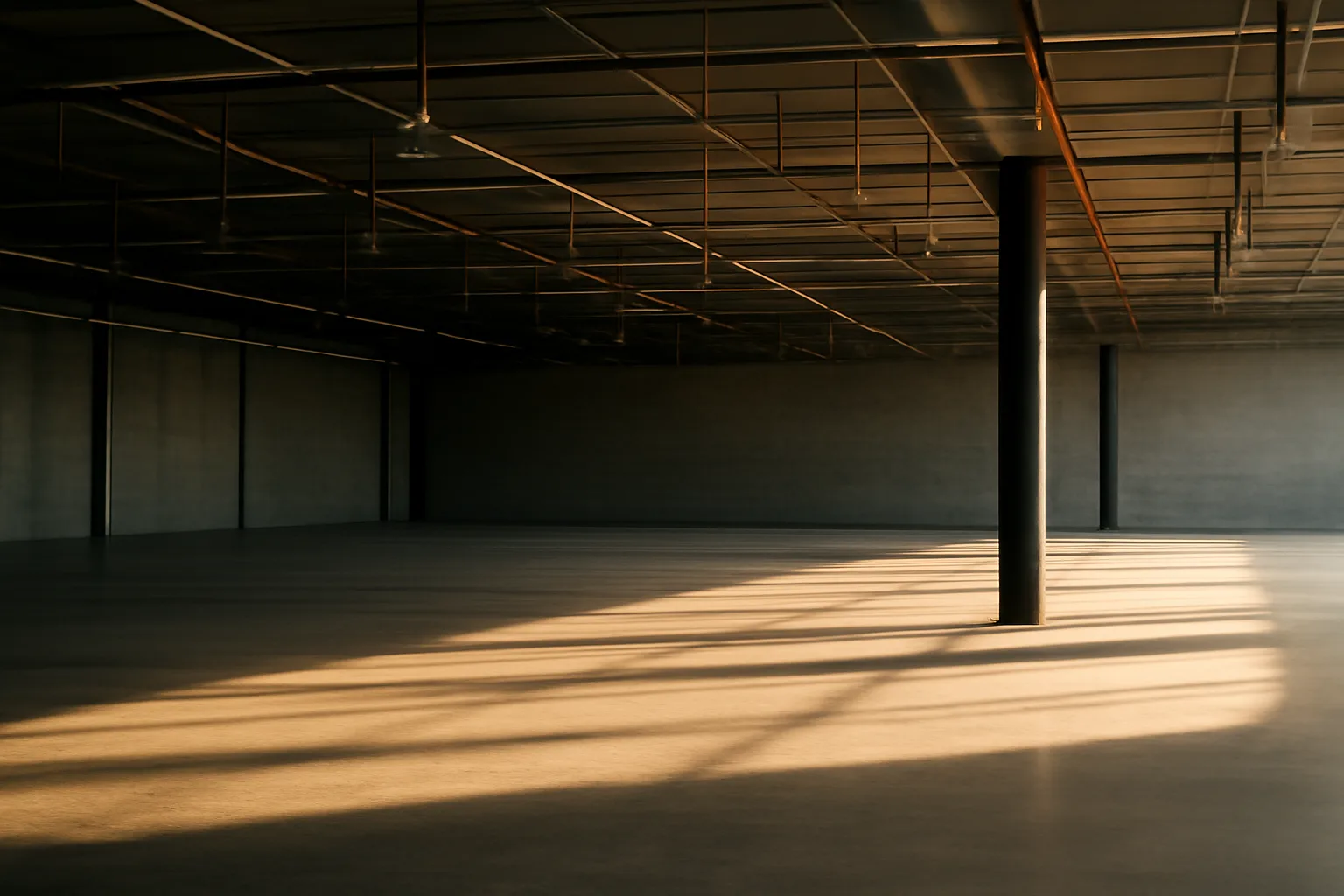 Phoenix warehouse overhead fire sprinklers during Arizona ITM work